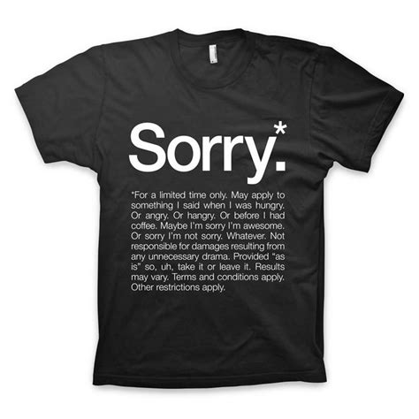 “Sorry* For a limited time only” T-Shirt | Clothes and Jewelry ...