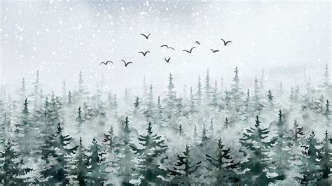 White Christmas Snow Desktop Wallpaper, Christmas Forest, Laptop Wallpaper, Christmas, Home ...