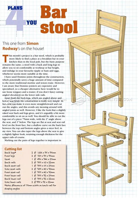 DIY Bar Stools • WoodArchivist