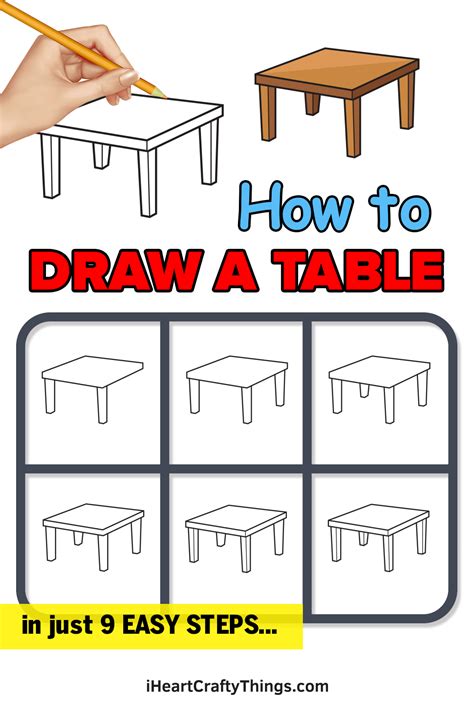 Table Drawing - How To Draw A Table Step By Step