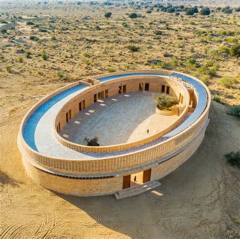 Diana Kellogg Architects' oval-shaped girl's school is made of hand ...