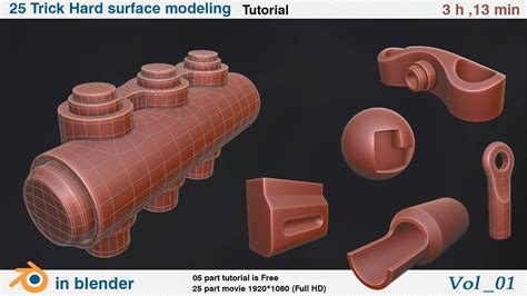 25 Trick Hard Surface Modeling - 3D Tutorial by Hadibabaei