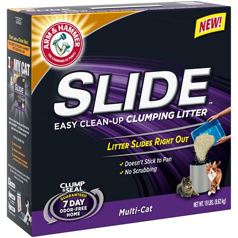 Arm & Hammer Slide Easy Clean-Up Clumping Cat Litter Multi-Cat, 19-lb - Walmart.com