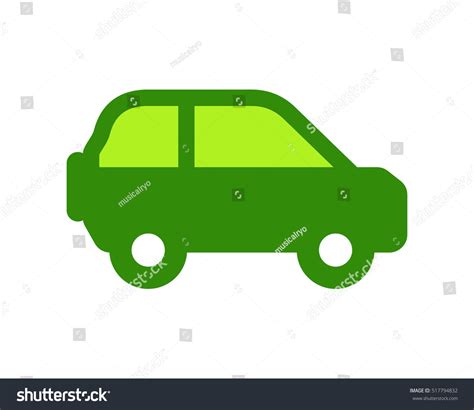 Green Car Vehicle Conveyance Transport Transportation Stock Vector (Royalty Free) 517794832 ...