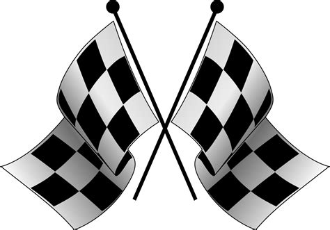 Checkered Flags Logo Png Transparent & Svg Vector