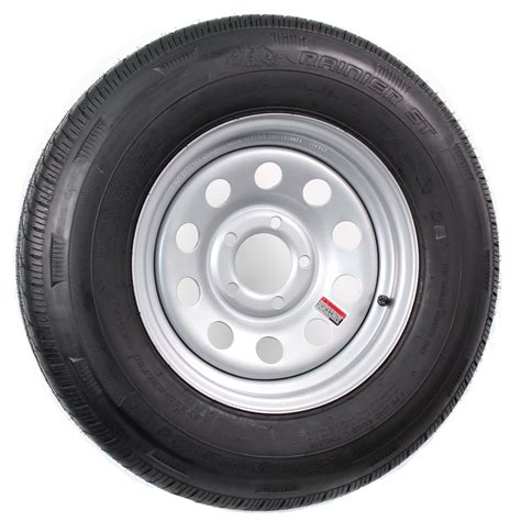 Mounted Radial Trailer Tire and Rim ST205/75R14 LRD 5-4.5 Silver Modular Wheel - Walmart.com ...