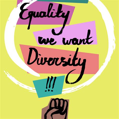 Equality And Diversity Slogan Wall Art | Digital Art