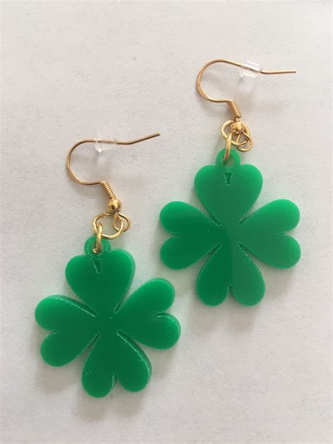 Shamrock Earrings | Etsy