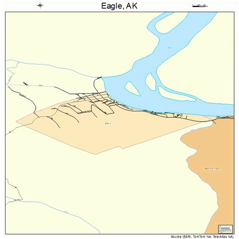 Eagle Alaska Street Map 0220380