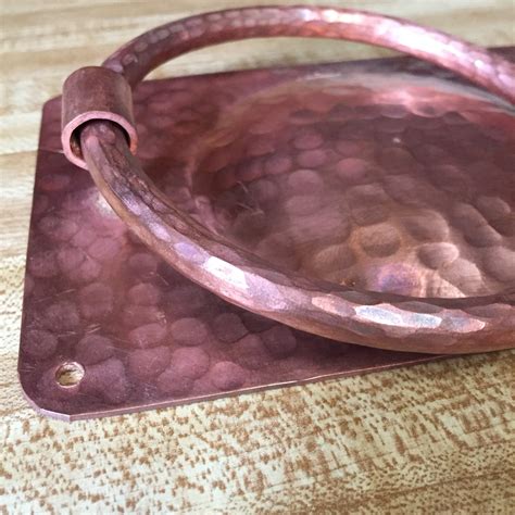 Handcrafted Hammered Copper Door Knocker