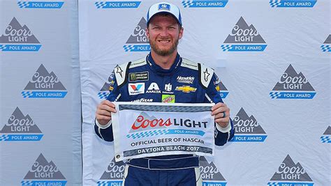 Dale Earnhardt Jr. wins Coors Light Pole Award at Daytona