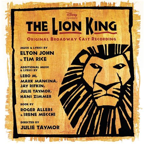 ‎The Lion King (Original 1997 Broadway Cast Recording) by Elton John ...