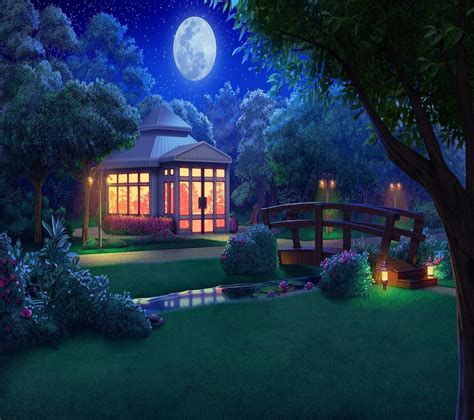 Park Anime Night Wallpapers - Wallpaper Cave