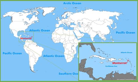 Montserrat Map | United Kingdom | Maps of Montserrat Island