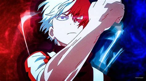 Free download | HD wallpaper: Boku no Hero Academia, Shouto Todoroki, ice, fire | Wallpaper Flare