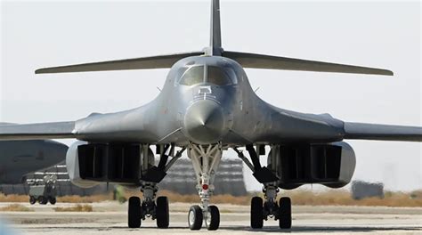 B-1B Bomber Crashes While Landing At Ellsworth AFB, Crew Ejects Safely ...