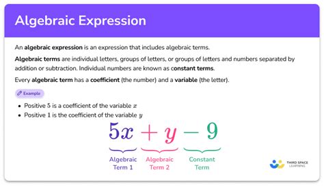 Algebraic Expressions Examples