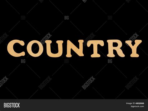 Wooden Word Country Image & Photo | Bigstock