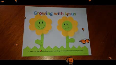 Growing With Jesus | Craft Corner | DIY Sunday School Craft w/ Free PDF - YouTube