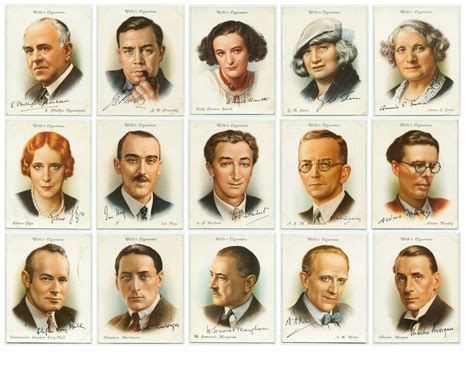 Printable Vintage Famous British Authors Tea Cards 3 Pages - Etsy UK