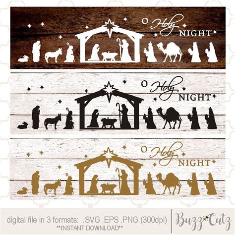 Free Christmas Nativity Svg Files For Cricut - 2300+ SVG File for ...