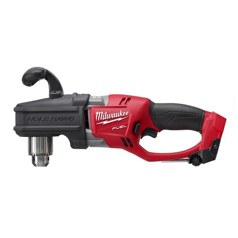 Milwaukee M18 FUEL 18-Volt Brushless Lithium-Ion Hole Hawg 1/2 in. Right Angle Drill (Bare Tool ...