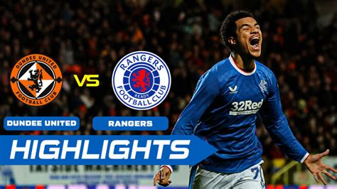 Watch Dundeee United 0-2 Rangers Video Online(HD) On JioCinema