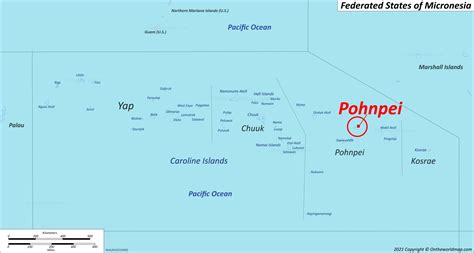 Pohnpei Island Map