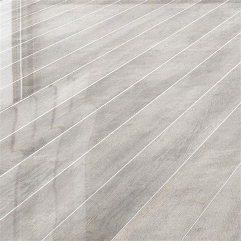 Falquon Flooring High Gloss Silver Strip 8mm White Oak High Gloss Laminate Flooring (D4187 ...