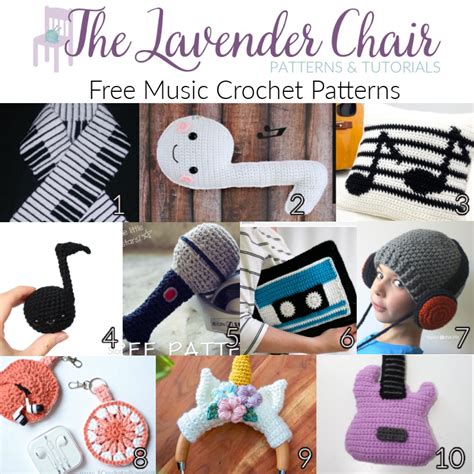 Free Music Crochet Patterns - The Lavender Chair