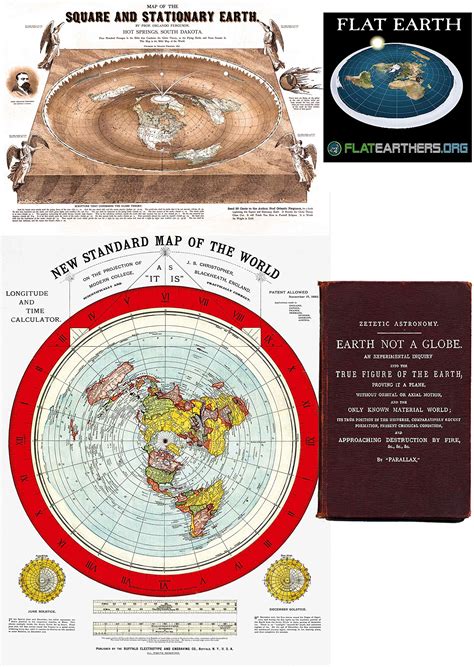 Buy Flat Earth Maps SET OF 2 MAPS- Flat Earth Map - 24" x 36" Gleason's New Standard Map Of The ...