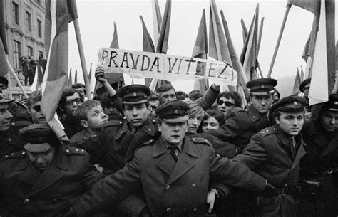 "Freedom overall" Demonstration during the "Prague Spring", May 1 1968 ...