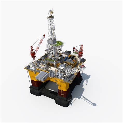 3d oil rig platform