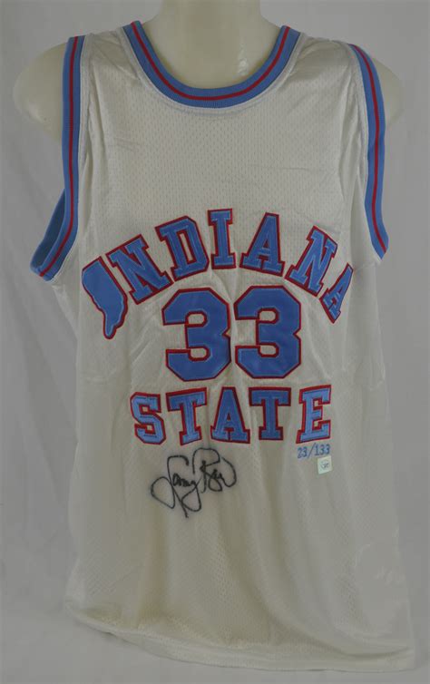 Lot Detail - Larry Bird Autographed Indiana State Jersey