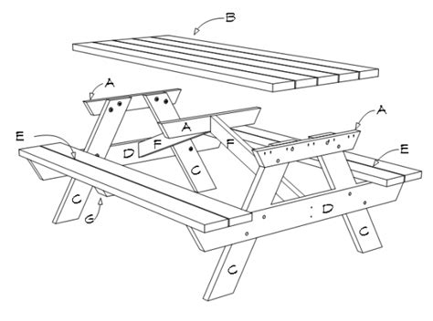 6 Foot Picnic Table Plans | DIY Projects - Construct101