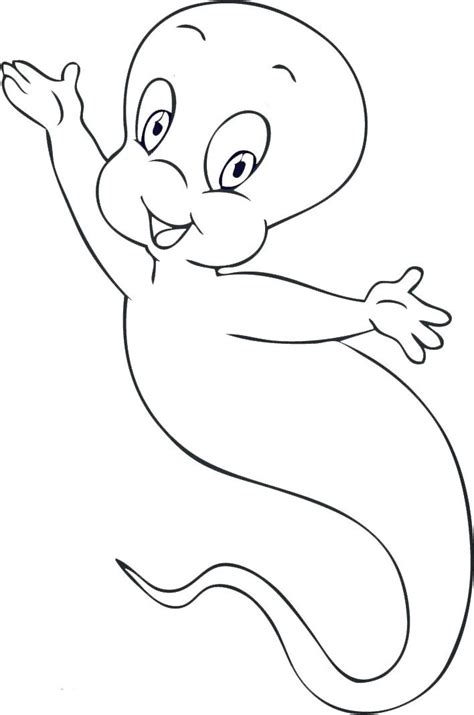 Casper Coloring Pages - Best Coloring Pages For Kids | Cartoon coloring ...