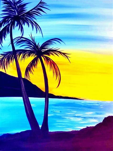 Sunset Painting Easy Ideas – Warehouse of Ideas