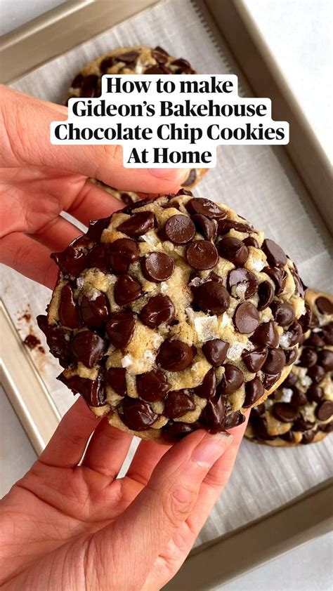 How to make Gideon’s Bakehouse Chocolate Chip Cookies At Home | Cookie recipes, Delicious ...