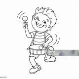 Ilustrații De Stoc Cu Colorat Page Outline Of Cartoon Boy Joc Toba  sketch template