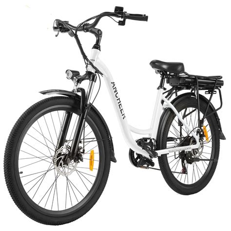 Buy ANCHEER 26" Aluminum Electric Bike, Adults Step Through Electric Commuting Bicycle with ...