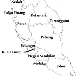 Peninsular Malaysia map. Figure 3 shows the 12 states in Peninsular... | Download Scientific Diagram