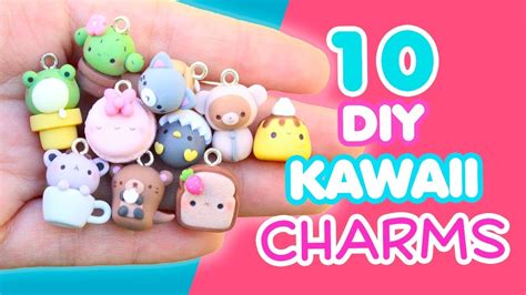 Cute Handmade Polymer Clay Charms Charms Jewelry Making & Beading ...