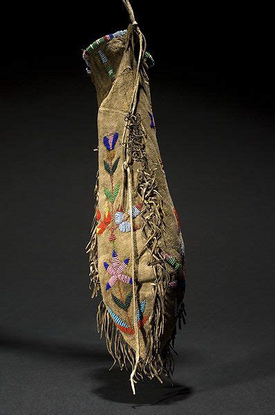 sioux quillwork | Eastern Sioux Three-Sided Beaded Hide Pouch, - Cowan's Auctions | Inspiration ...