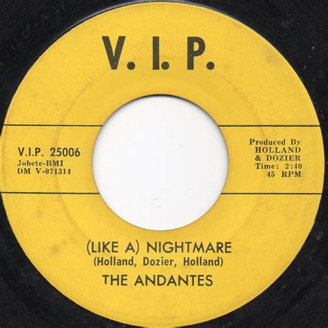 The Andantes - (Like A) Nightmare (1964, Vinyl) | Discogs