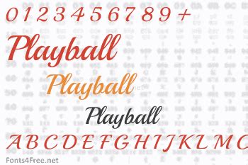 Playball Font Download - Fonts4Free