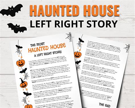 The Most Haunted House Halloween Left Right Game Halloween Left Right ...