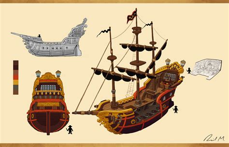 ArtStation - Pirate freelance ship & weapon concepts