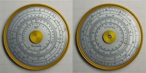 REF OAO Kalibr Moscow Circular Slide Rule Calculator OAO Kalibr Moscow Circular Slide Rule ...