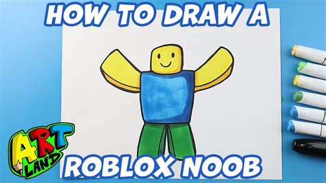 How to Draw a Roblox Noob - YouTube