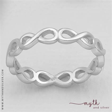 925 Sterling Silver infinity ring | Myth and Silver